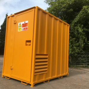 7ft x 5ft (2.2m x 1.6m) Secure Walk In Steel Chemstore/Hazardous Material Store