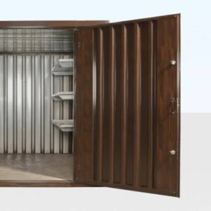 Wood-Effect Flat Pack Storage Container (2m x 2.1m)