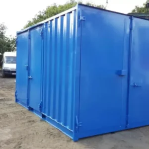 Rare Size 15×8 Ft Secure Container With Lock Box. Extra Double Doors.