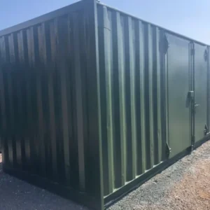 20×8 Container With 8f Side Doors With Extra Door Secure Lock Boxes