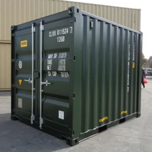8ft Green Shipping Container